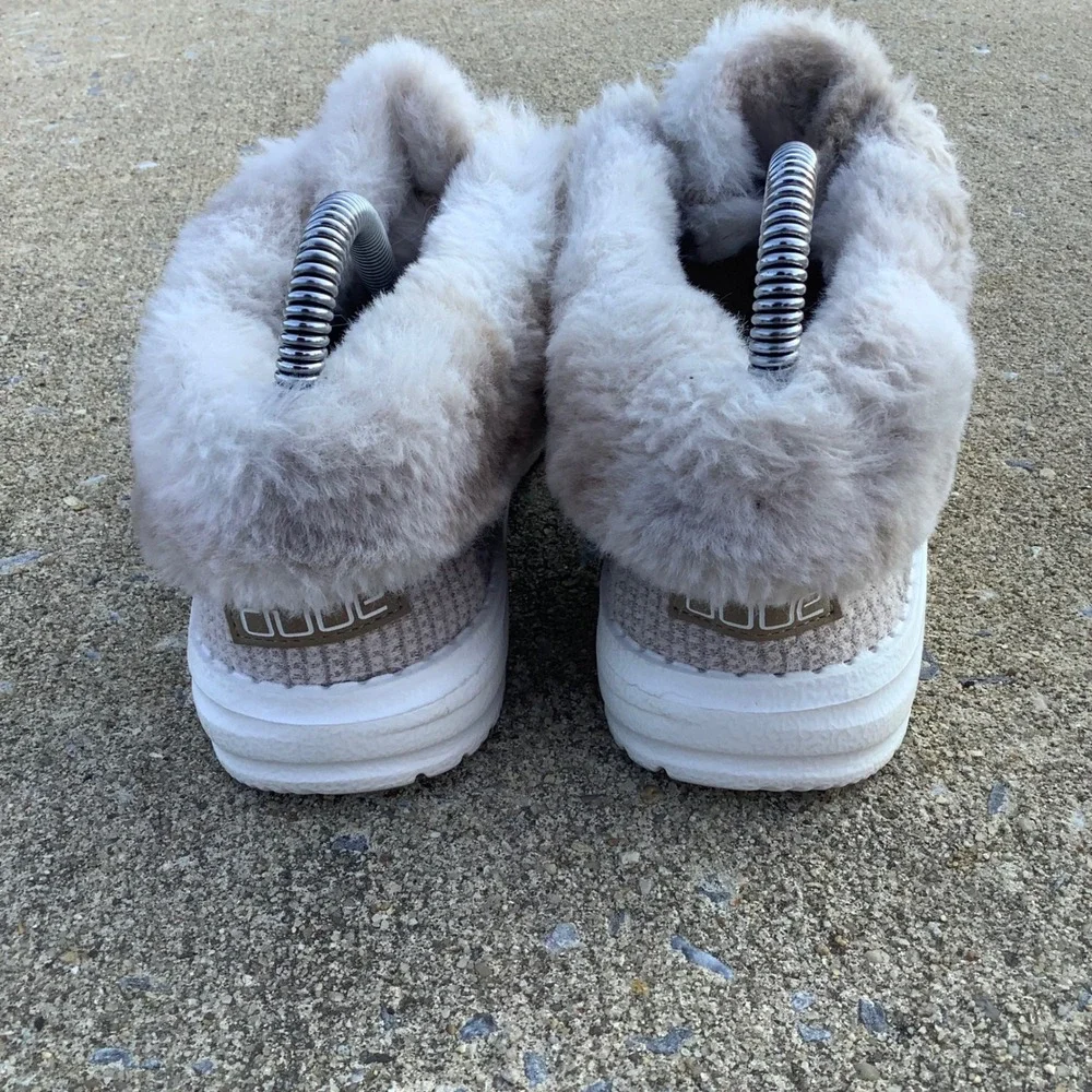 Hey Dude Britt Youth Coffee Dye Faux Fur Lined Ankle Boots Size Y4 L5 EU 36